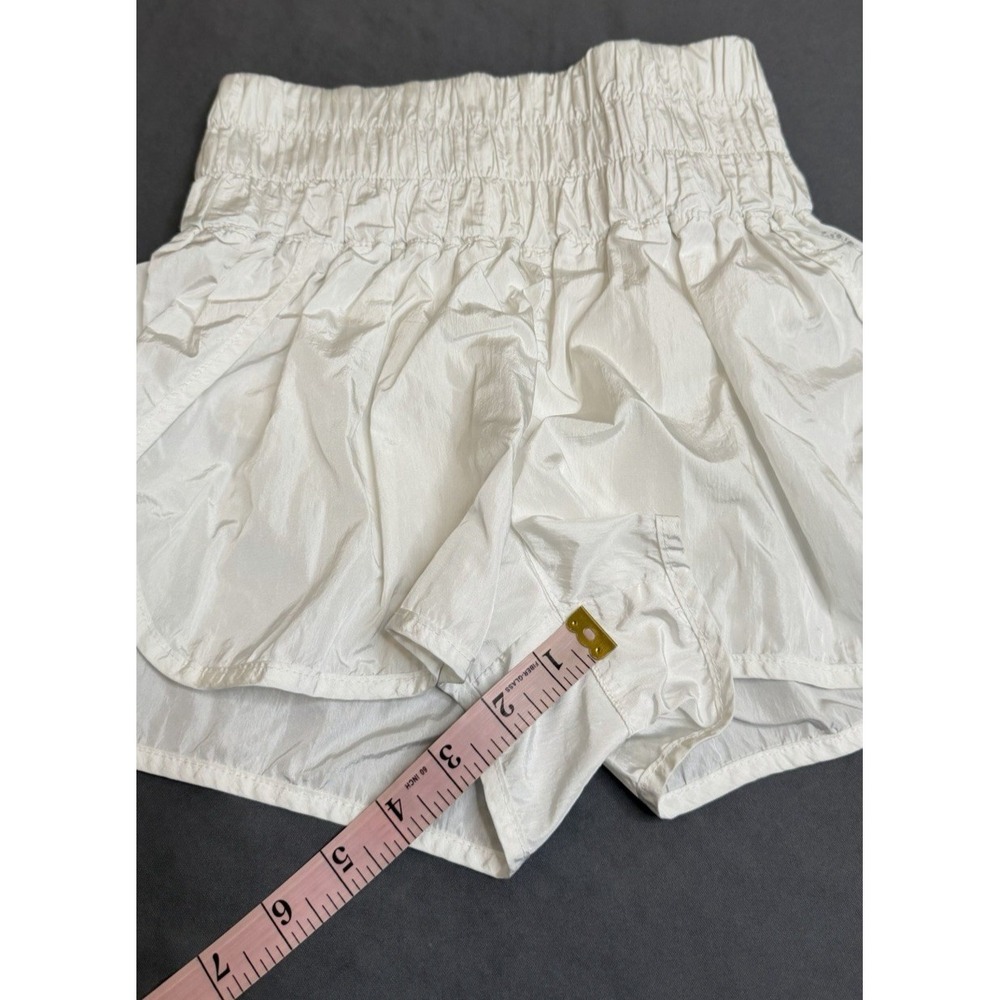 Free People FP Movement Shorts Womens Small White The Way Home High Waist Boho - Picture 6 of 8